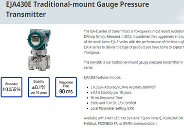 Máy phát áp suất chênh lệch gắn kết truyền thống EJA430E từ Nhật Bản chính hãng