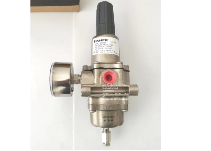 67CFSR Cung cấp thiết bị Fisher Gas Regulator CF8M vật liệu thân thép không gỉ có lợi cho các ứng dụng ngoài khơi