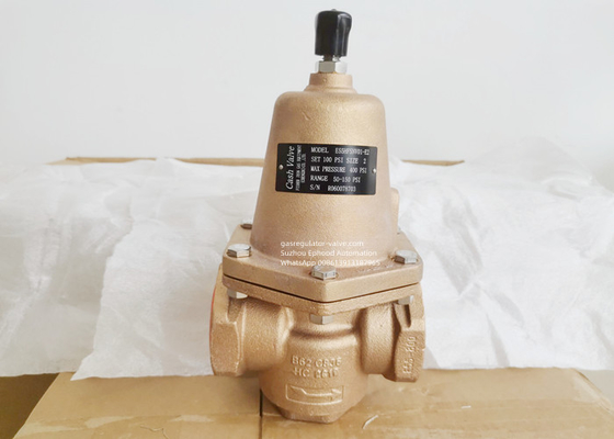 Van tiền mặt mẫu E55 Van điều chỉnh áp suất khí oxy sạch / Vật liệu thân bằng đồng từ Emerson Fisher