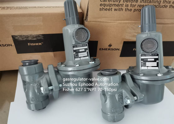 Bộ điều chỉnh khí bằng sắt dẻo dai Fisher 627 Bộ điều chỉnh áp suất khí kiểu mẫu 250PSI Đầu vào